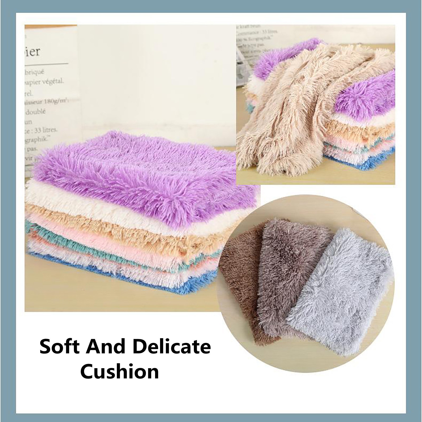 Soft Fluffy Pet Mat Warm Cushi - огляд і ціна Pet Beds