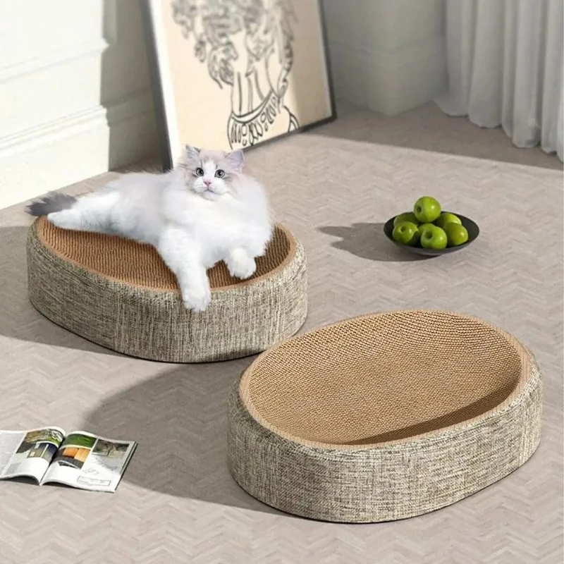 Oval Shape Scratch Pad For Cat - огляд і ціна Pet Beds