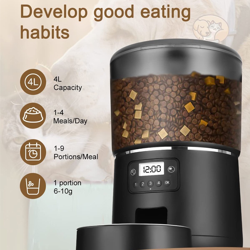 Pet Automatic Feeder 4L Smart  - огляд і ціна Pet Feeders