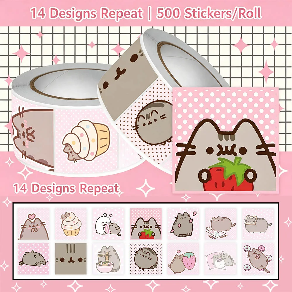 Hou 500pcs Pusheen Cartoon Cat - огляд і ціна Cat Toys
