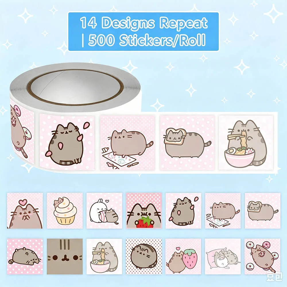 Hou 500pcs Pusheen Cartoon Cat - огляд і ціна Cat Toys