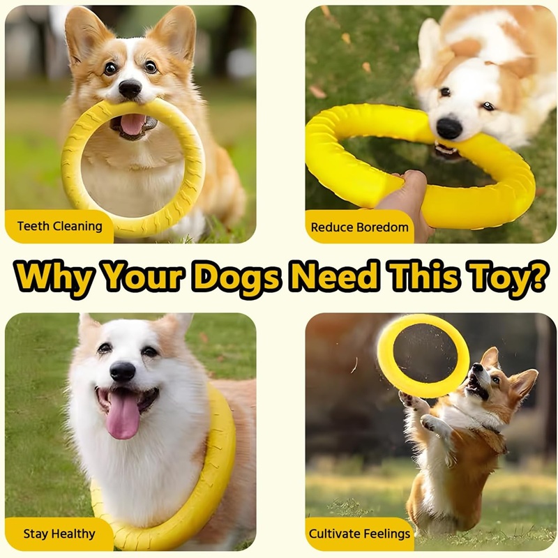 Dog Toys Pet Flying Discs EVA  - огляд і ціна Flying Disc Dog Training Toy
