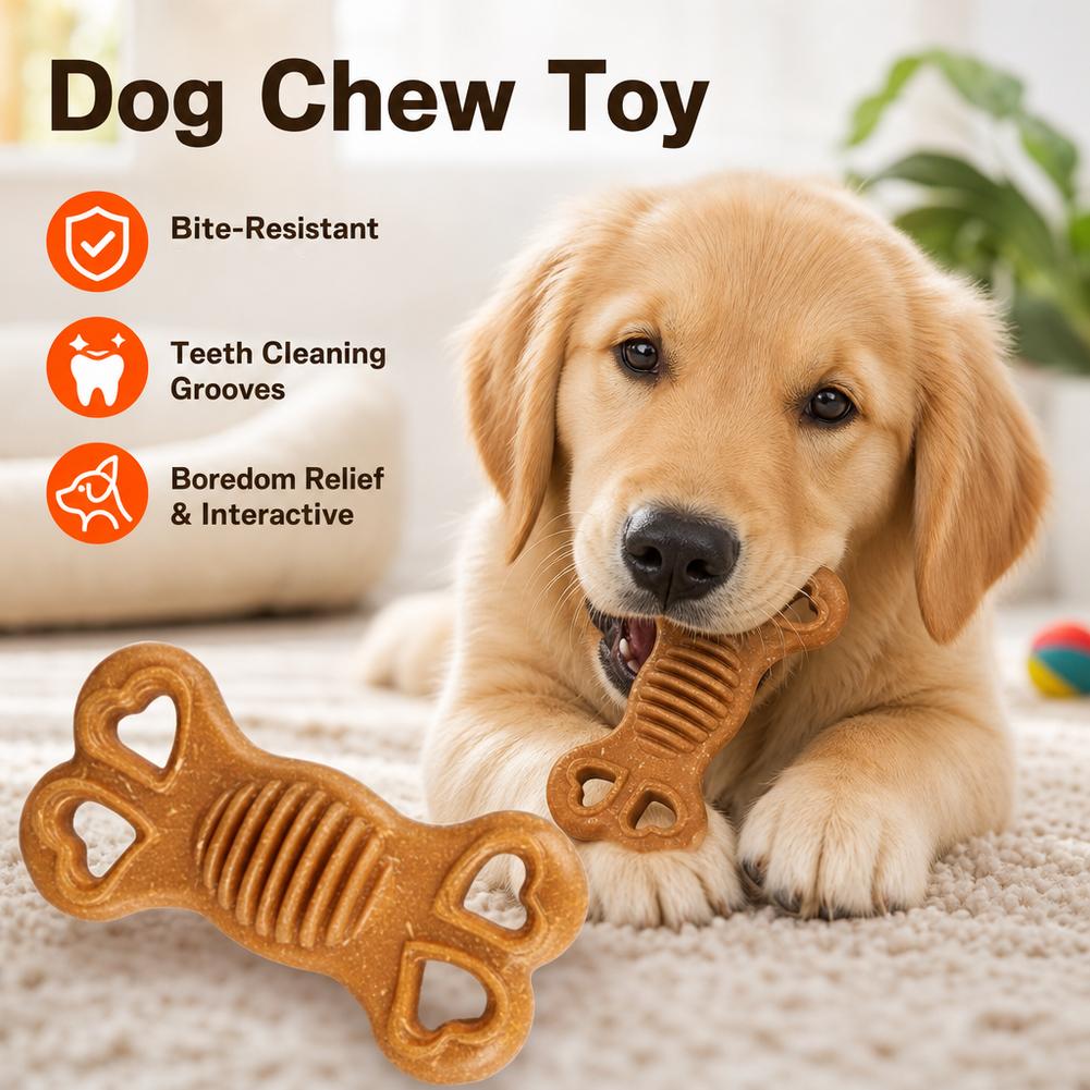Indestructible Dog Chew Toy Bo - огляд і ціна Teeth Cleaning Dog Chew Bone