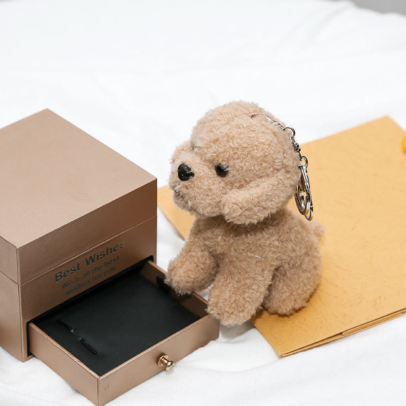 New 12cm Cute Teddy Dog Plush  - огляд і ціна Interactive Squeaky Plush Dog Toy