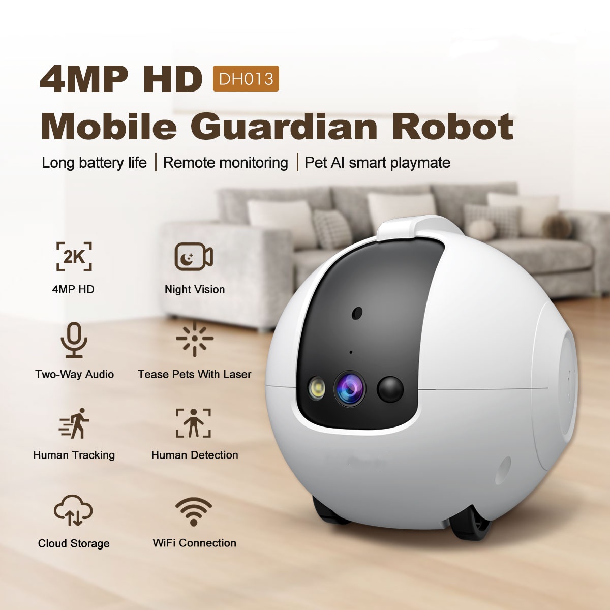 Pet Camera Robot 4MP Pet Compa - огляд і ціна Dog Toys